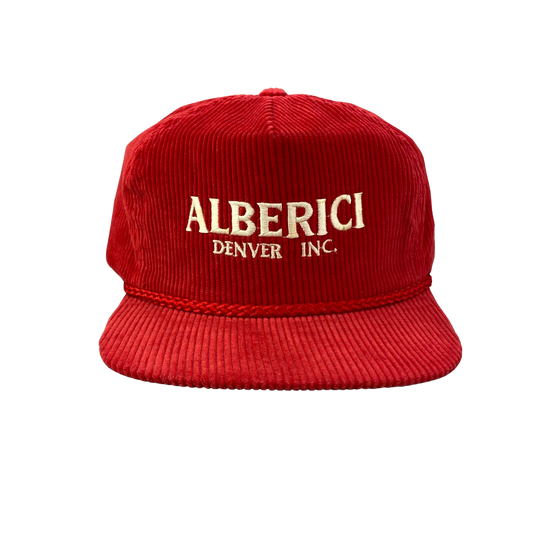 Vintage 80s 90s Alberici Denver Colorado Corduroy Hat - B