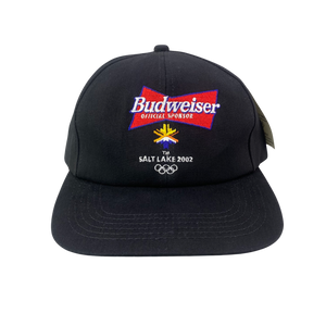 Vintage 2002 Salt Lake City Olympics x Budweiser Beer Promo Hat