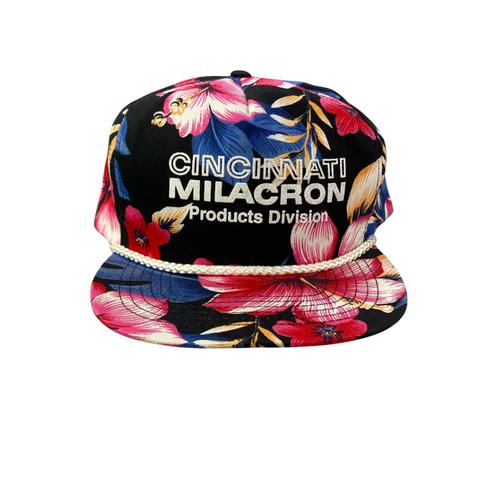 Vintage 90s Cord Rope Hat - Cincinnati Milacron Products Division