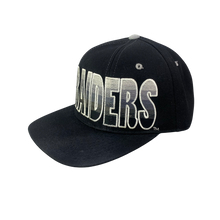 Load image into Gallery viewer, Vintage 90s LA Los Angeles Raiders x Starter Tri Power Spellout Snapback Wool Hat
