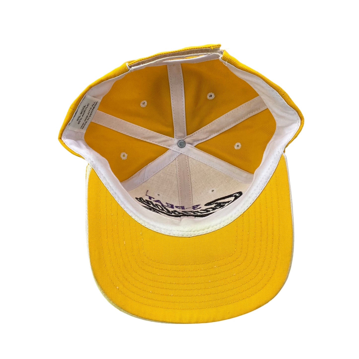 Vintage LA Los Angeles Lakers 3-Peat Champions Hat