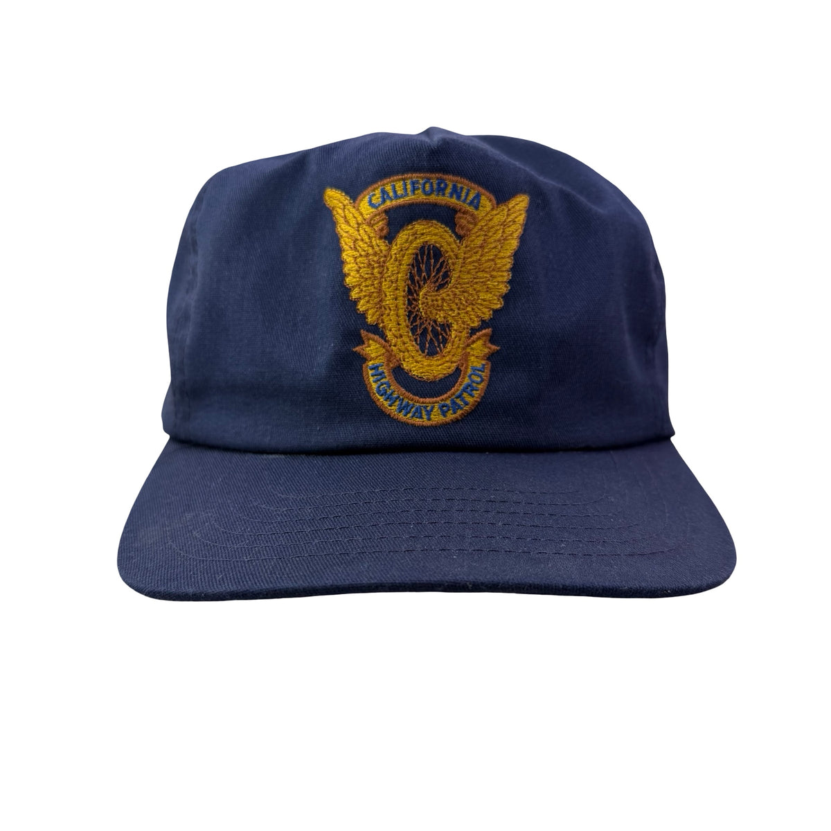 Vintage 90s CHP California Highway Patrol Motorcycle Wing Police Hat