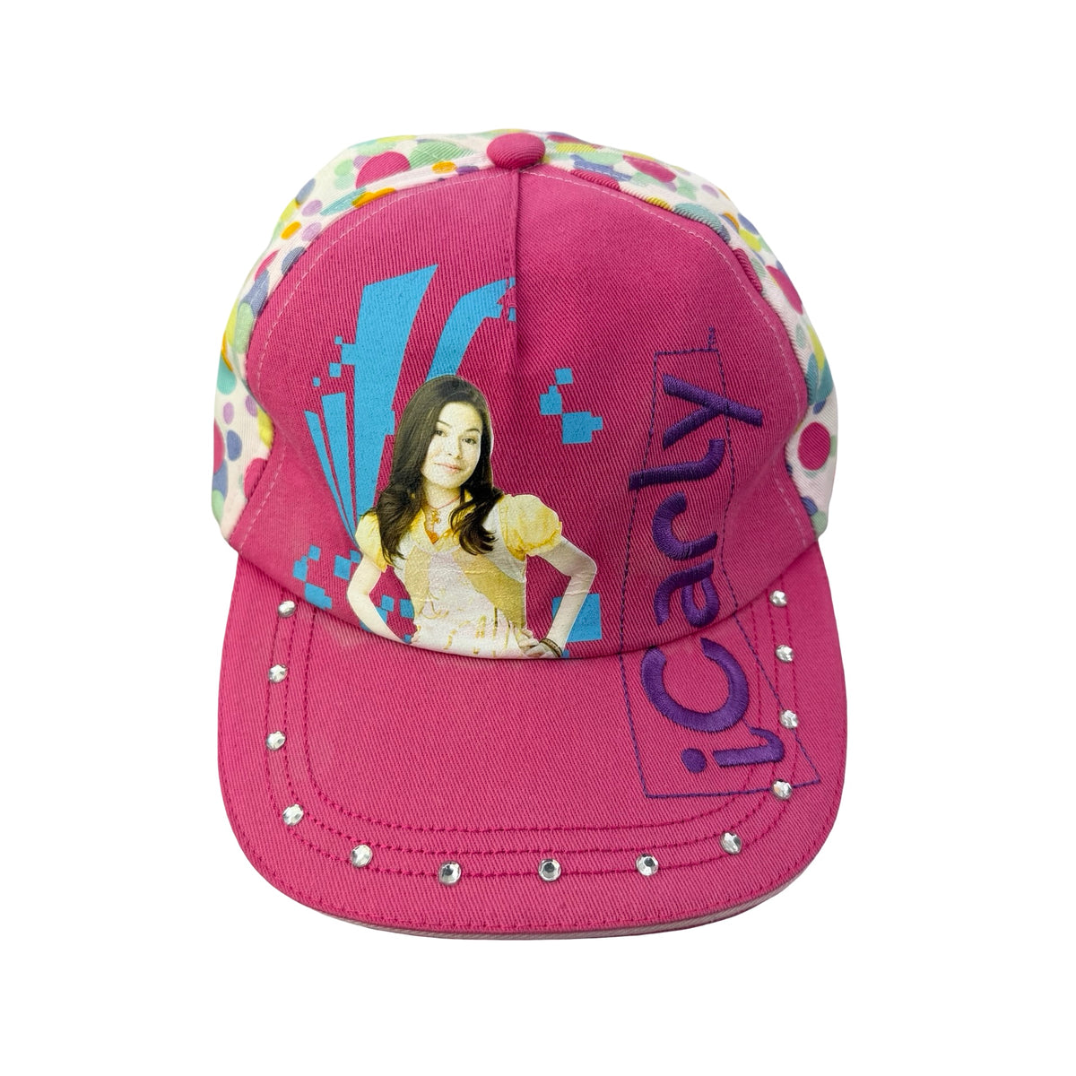 2000s Nickelodeon iCarly "Miranda Cosgrove" Rhinestone TV Show Promo Hat - YOUTH
