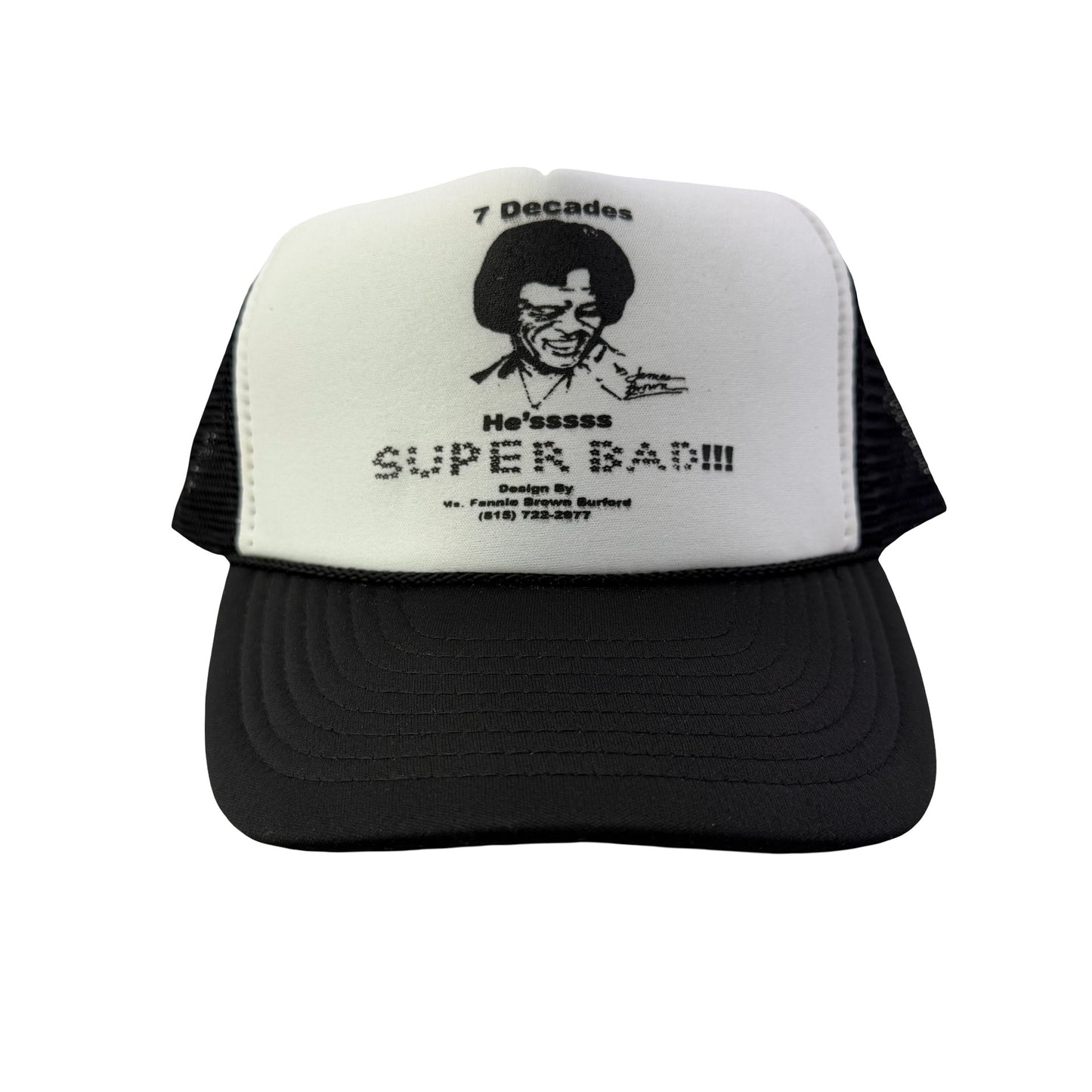 Vintage 2000s Y2K James Brown Trucker Hat - Black