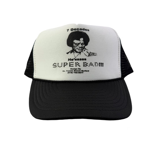 Vintage 2000s Y2K James Brown Trucker Hat - Black