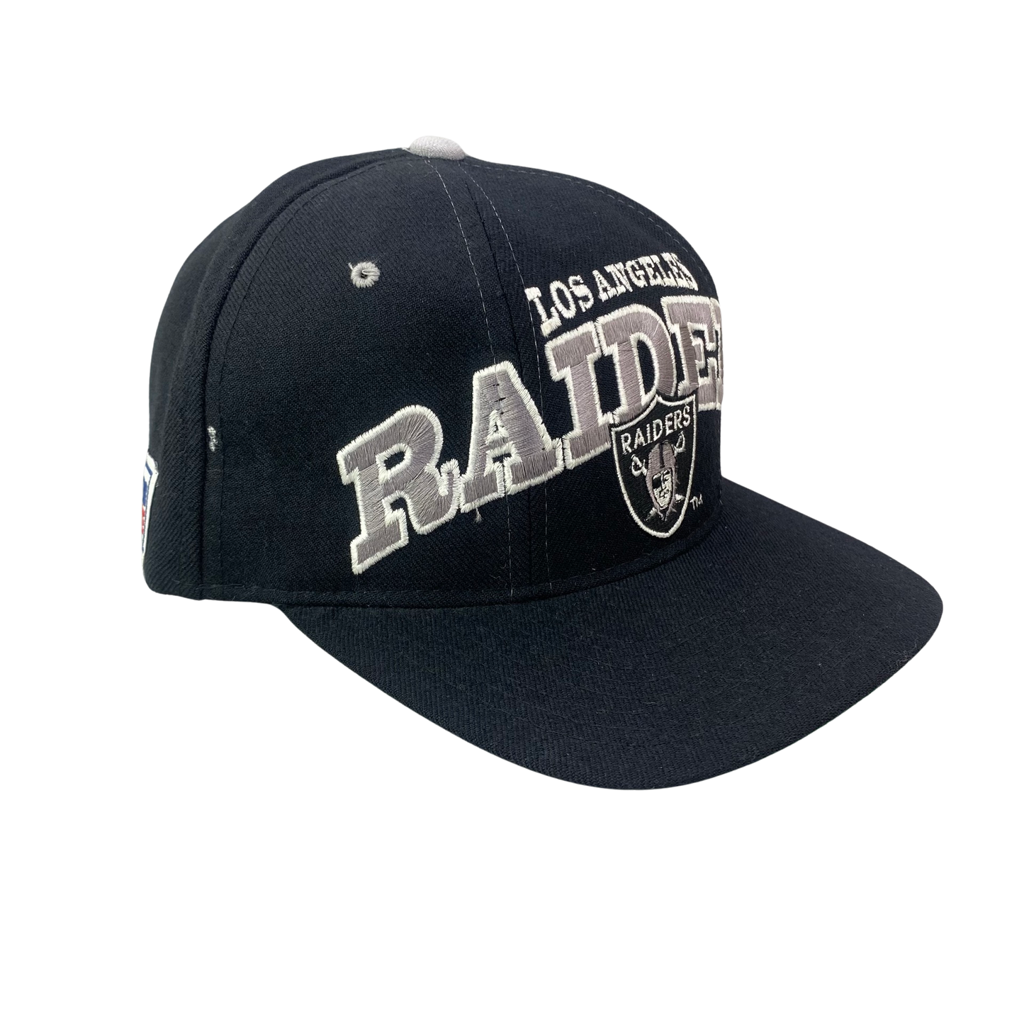 Vintage 90s LA Los Angeles Raiders x Starter Tri Power 6-Panel Snapback Wool Hat