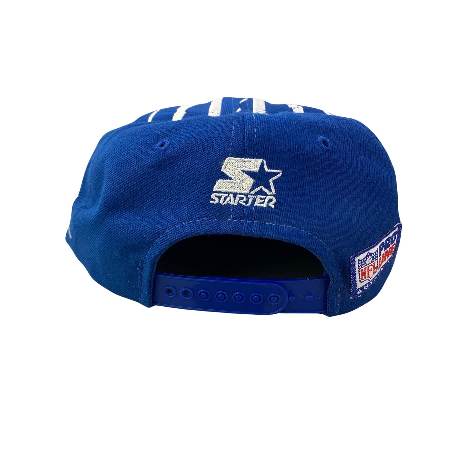 Vintage 90s Dallas Cowboys Football Collision Earthquake Aftershock Starter Snapback Hat