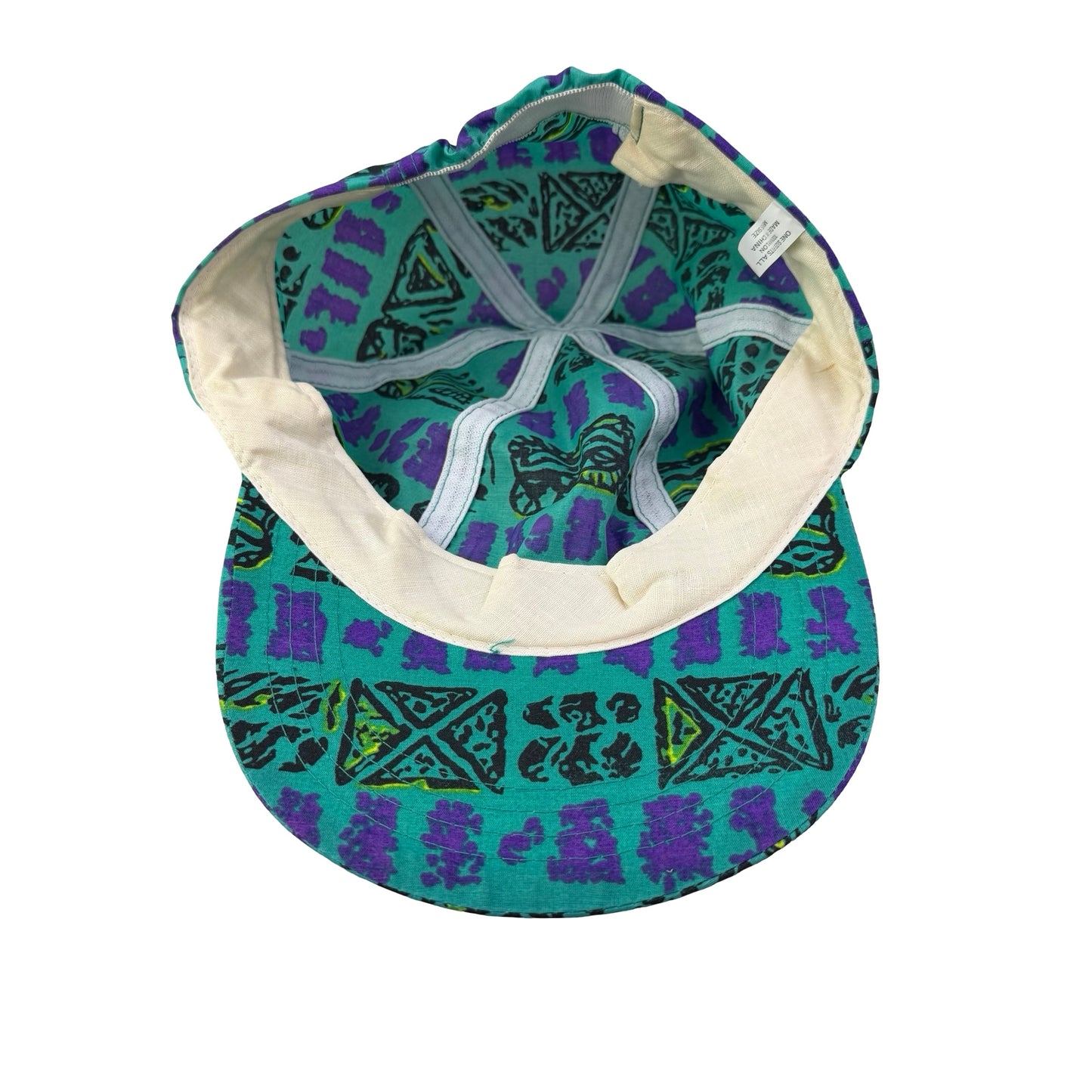 Vintage 90s Abstract Nylon Hat