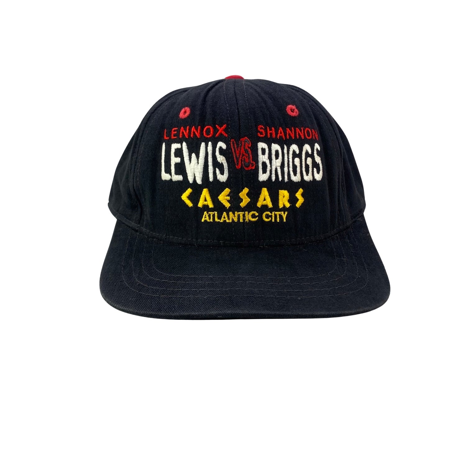 Vintage 90s Shannon Briggs vs Lennox Lewis Boxing Fight Hat