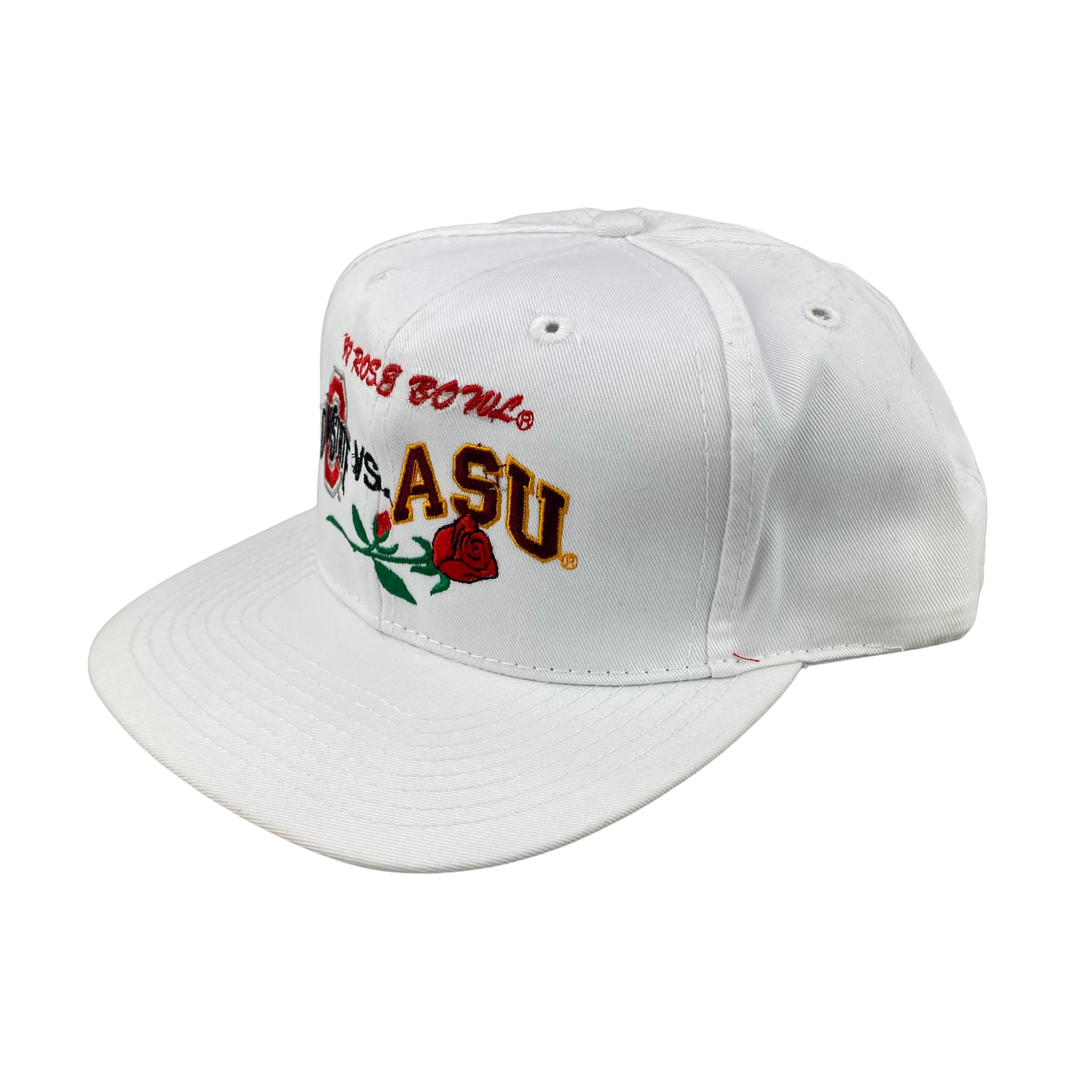 Vintage 90s Ohio St Buckeyes (OSU) vs Arizona St Sun Devils (ASU) Rose Bowl College Football Hat