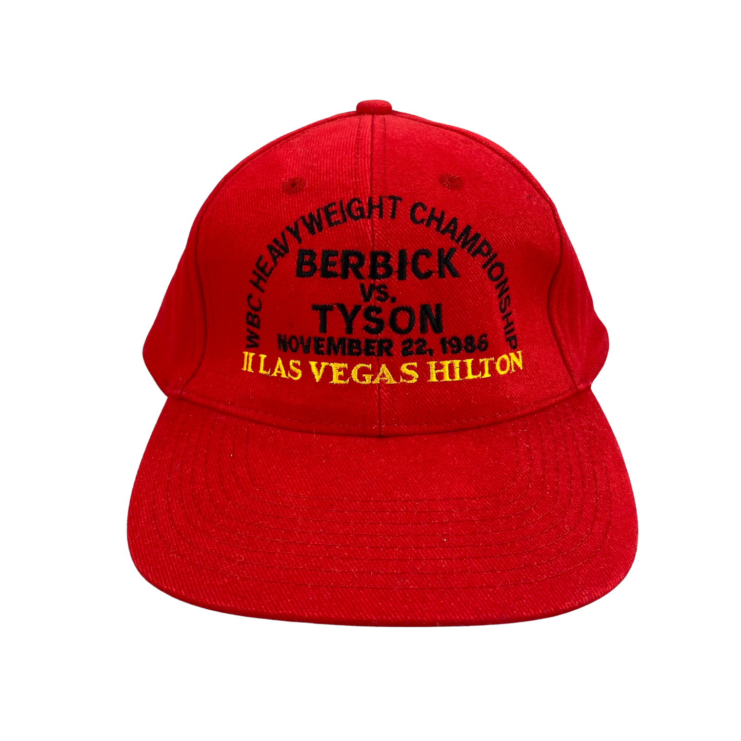 Vintage 80s 1986 Mike Tyson vs Trevor Berbick Boxing Hat