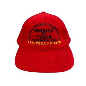 Vintage 80s 1986 Mike Tyson vs Trevor Berbick Boxing Hat