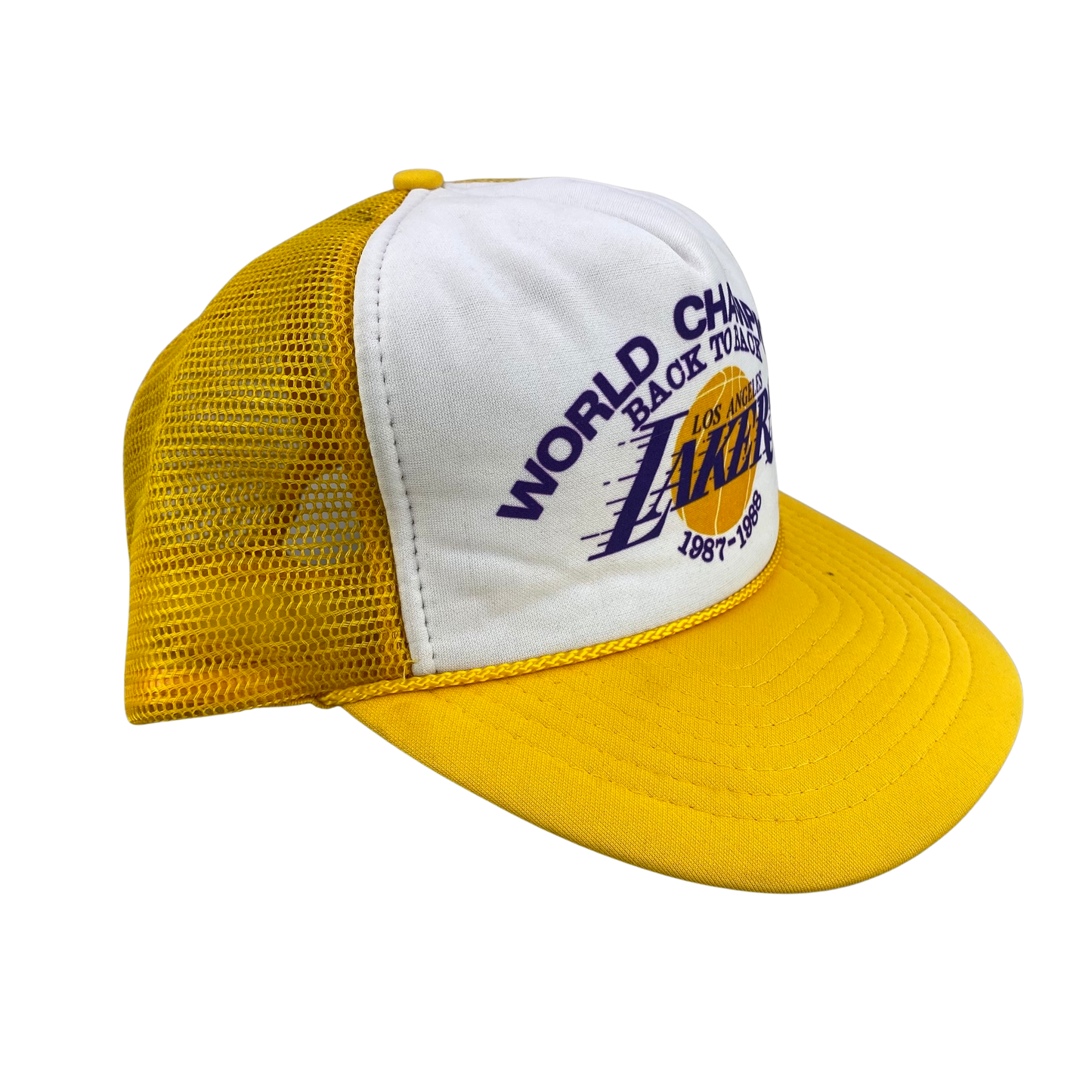 Vintage 80s 1988 LA Lakers World Champions Hat