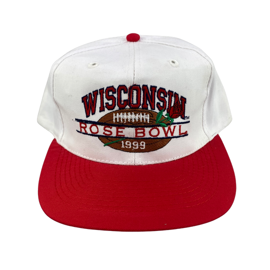 Vintage 90s Wisconsin Badgers 1999 Rose Bowl College Football Hat