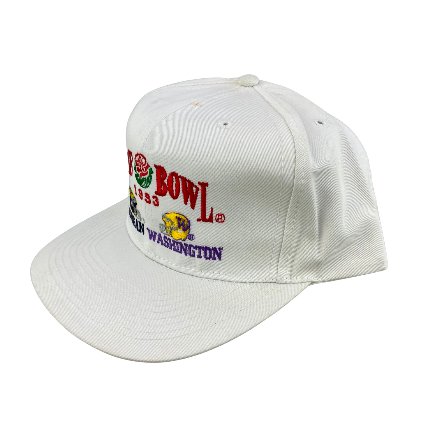 Vintage 90s Michigan Wolverines vs Washington Huskies 1993 Rose Bowl College Football Hat