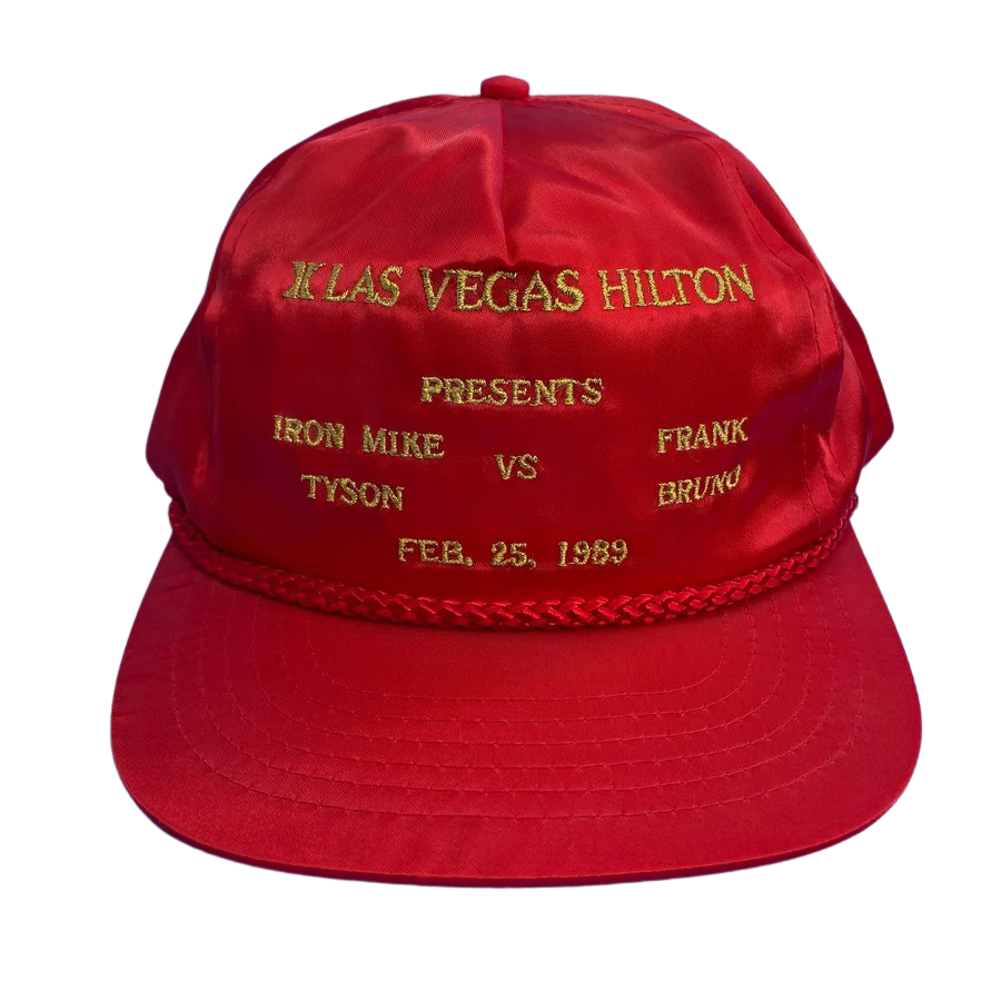 Vintage 90s Mike Tyson vs Frank Bruno Boxing Fight Hat