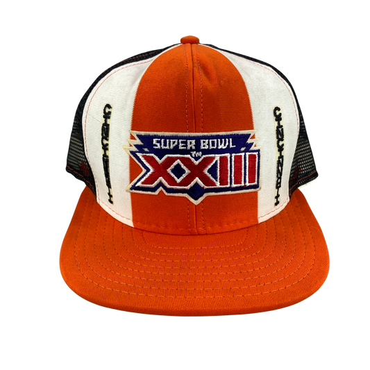 Vintage 80s 1989 Cincinnati Bengals Super Bowl XXIII Lucky Stripes Hat