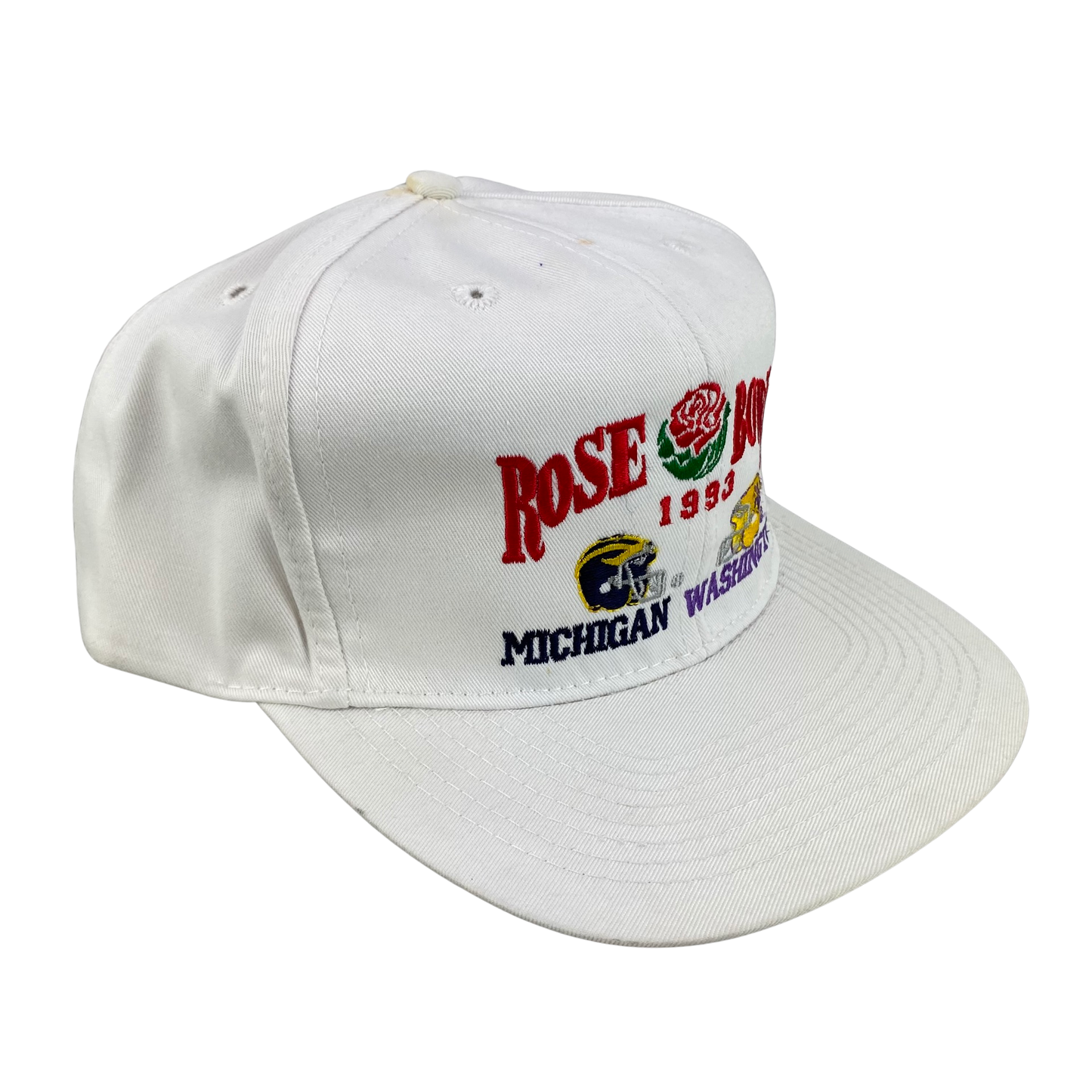 Vintage 90s Michigan Wolverines vs Washington Huskies 1993 Rose Bowl College Football Hat