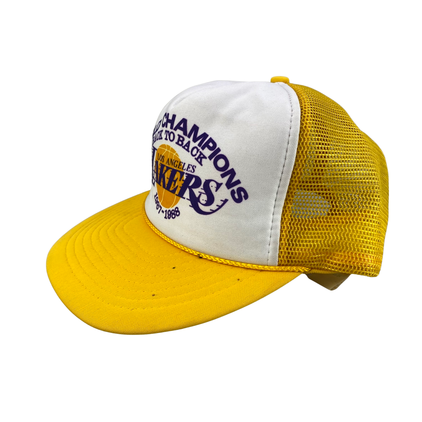 Vintage 80s 1988 LA Lakers World Champions Hat