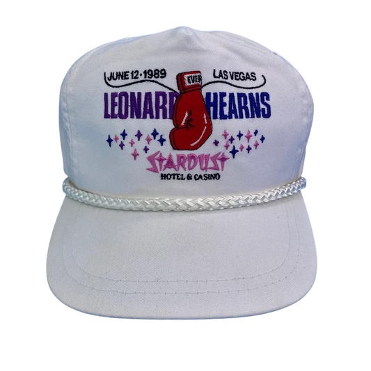 Vintage 90s “The War II” Sugar Ray Leonard vs Thomas “Hitman” Hearns Boxing Fight Hat