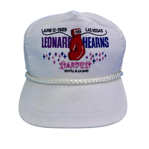 Vintage 90s “The War II” Sugar Ray Leonard vs Thomas “Hitman” Hearns Boxing Fight Hat