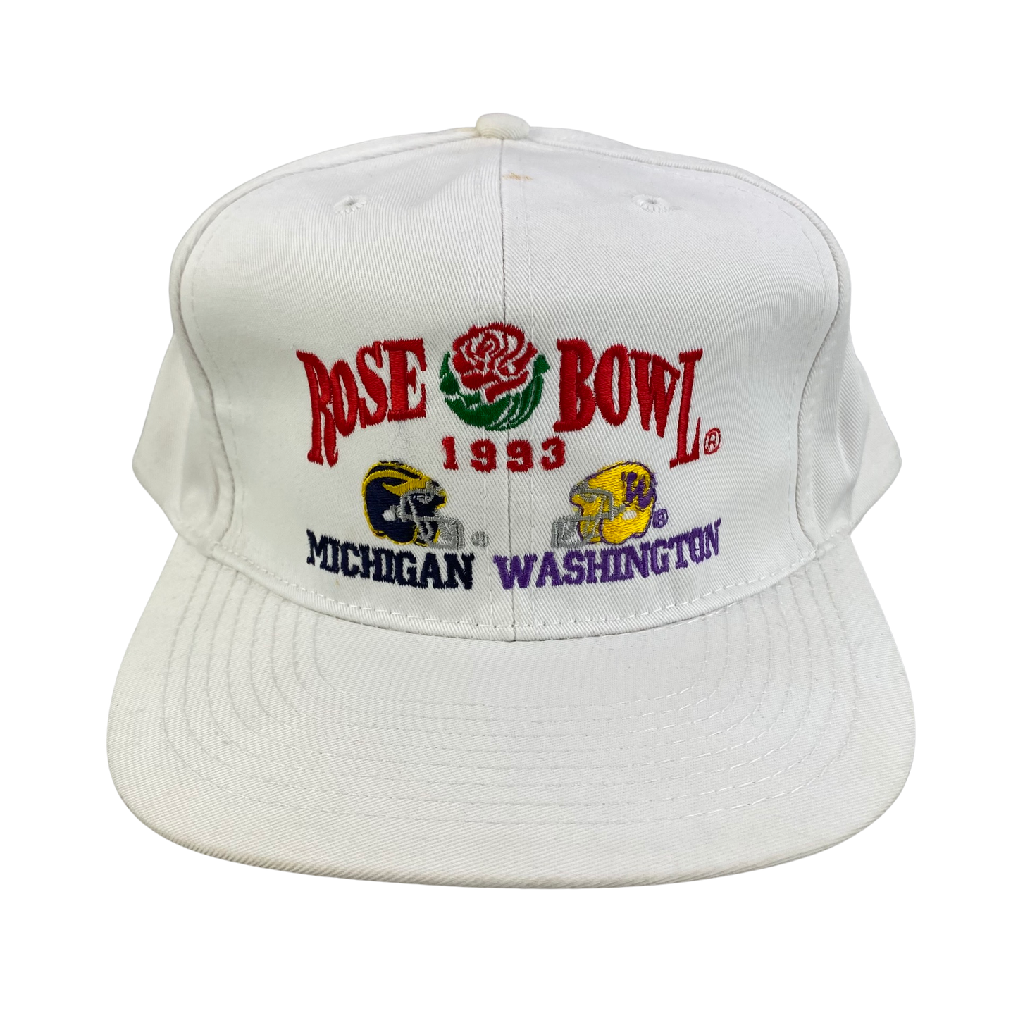 Vintage 90s Michigan Wolverines vs Washington Huskies 1993 Rose Bowl College Football Hat