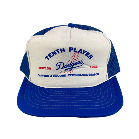 Vintage 80s Los Angeles Dodgers Record Attendance Hat