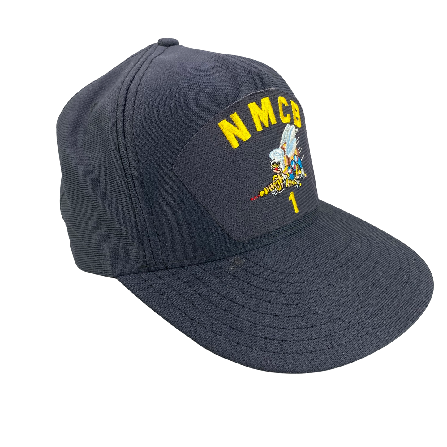 Vintage 80s US Navy NMCB Naval Mobile Construction Battalion 1 - Military Hat