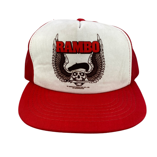 Vintage 80s Rambo Movie Promo Hat