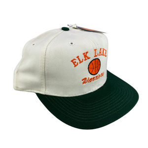 Vintage 90s Elk Lake Warriors High School Basketball Hat