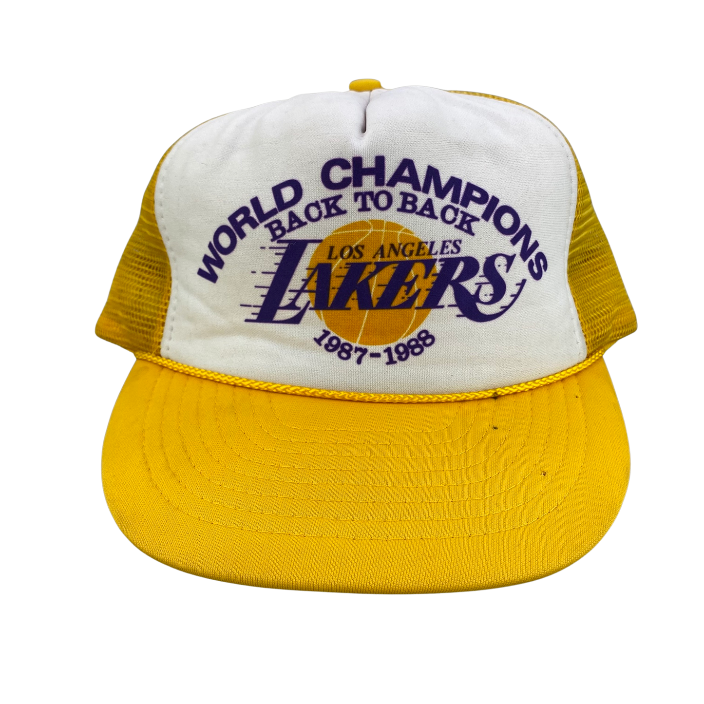 Vintage 80s 1988 LA Lakers World Champions Hat