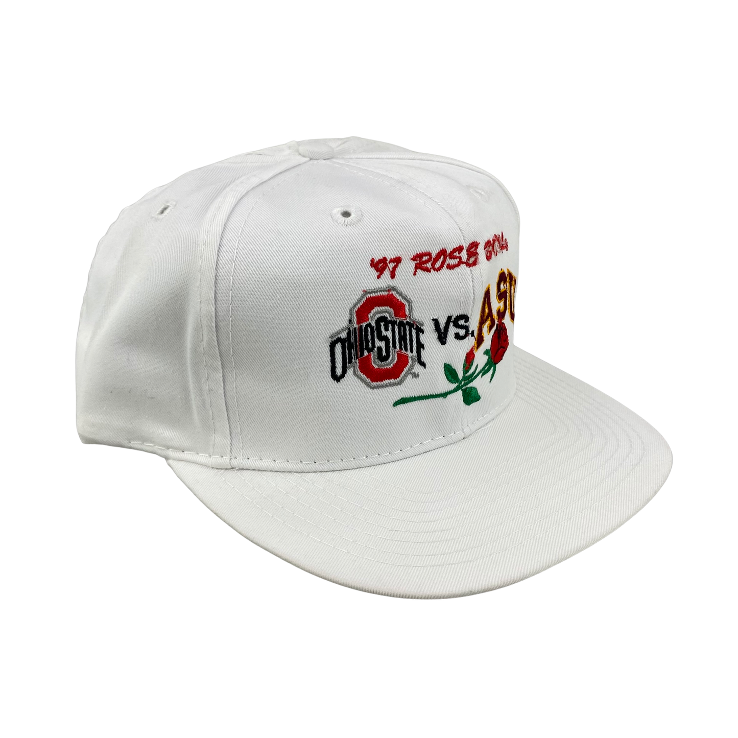 Vintage 90s Ohio St Buckeyes (OSU) vs Arizona St Sun Devils (ASU) Rose Bowl College Football Hat