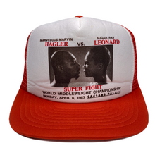 Load image into Gallery viewer, Vintage 80s “The Super Fight” - Sugar Ray Leonard vs Marvin Hagler Boxing Match Hat
