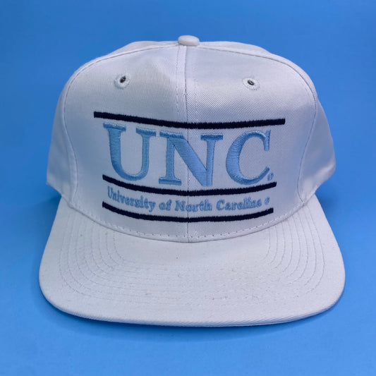 Vintage 90s North Carolina Tar Heels (UNC) Split Bar Hat