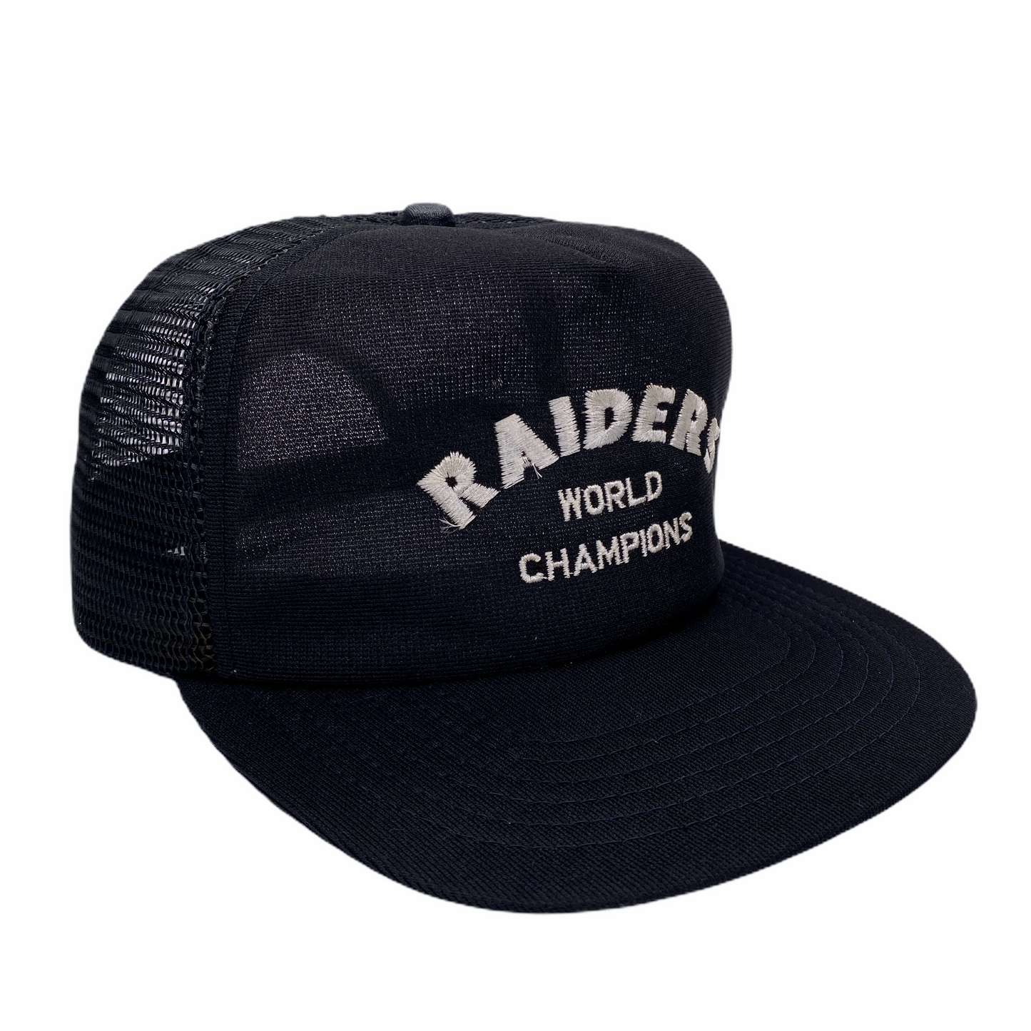 Vintage 80s Los Angeles Raiders World Champions New Era Hat