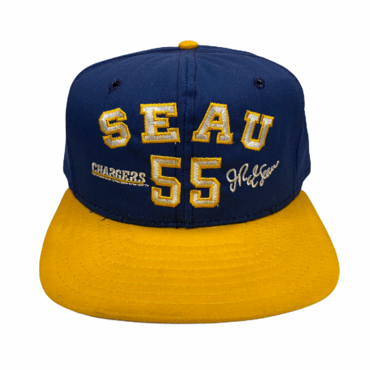 Vintage 90s San Diego Chargers Junior Seau #55 Hat