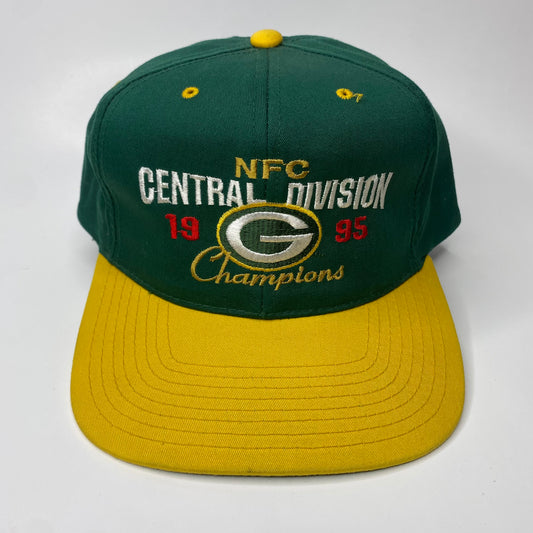 Vintage 1995 Green Bay Packers Central Division Champions Hat