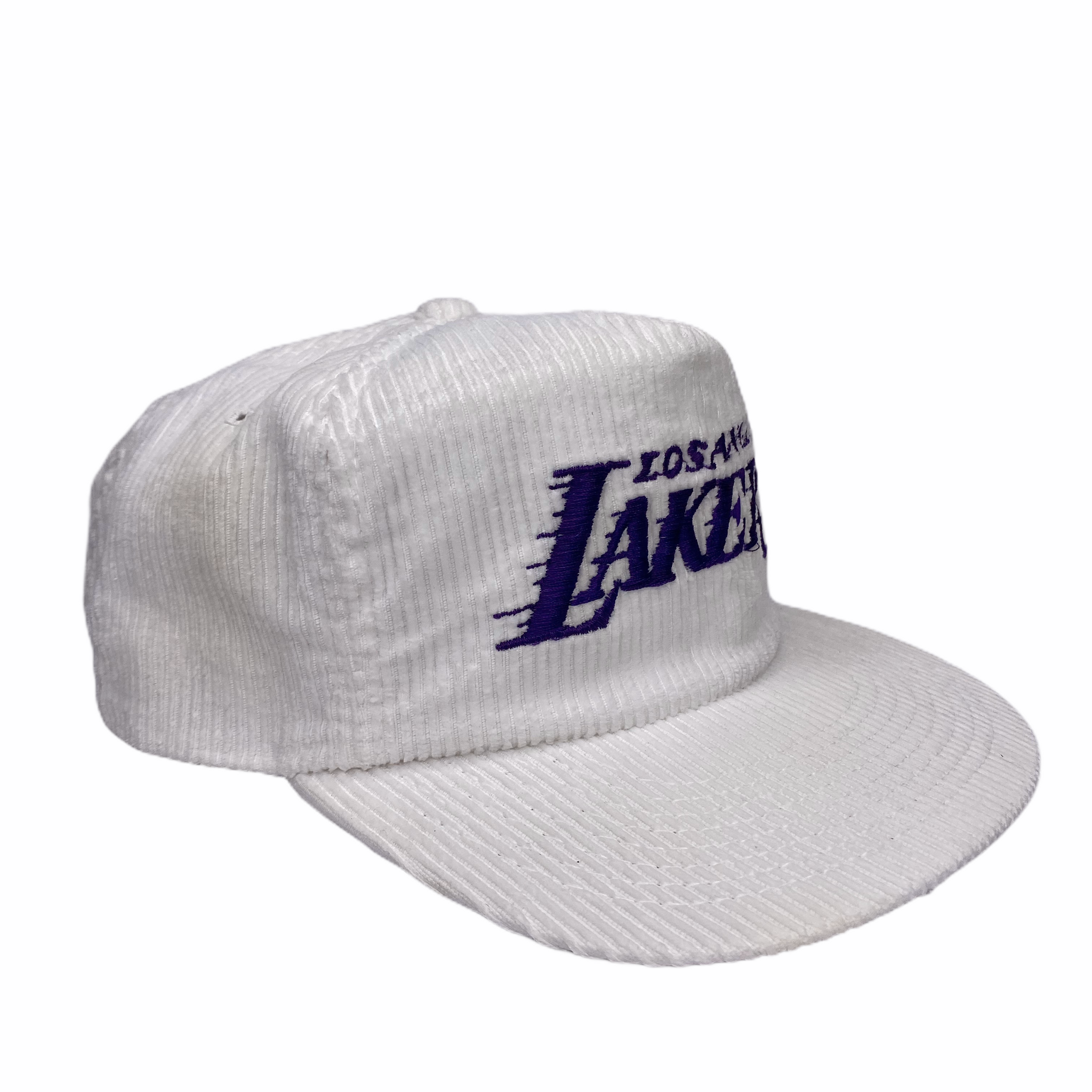 Vintage NWOT NBA Los Angeles Lakers AmaPro Corduroy Strapback Hat – 🎅 Bad  Santa