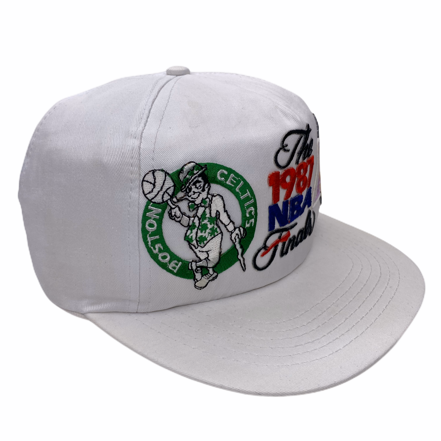 Vintage 1987 Los Angeles Lakers & Boston Celtics Finals Hat