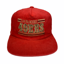 Load image into Gallery viewer, Vintage 90s San Francisco 49ers Drew Pearson Corduroy Hat
