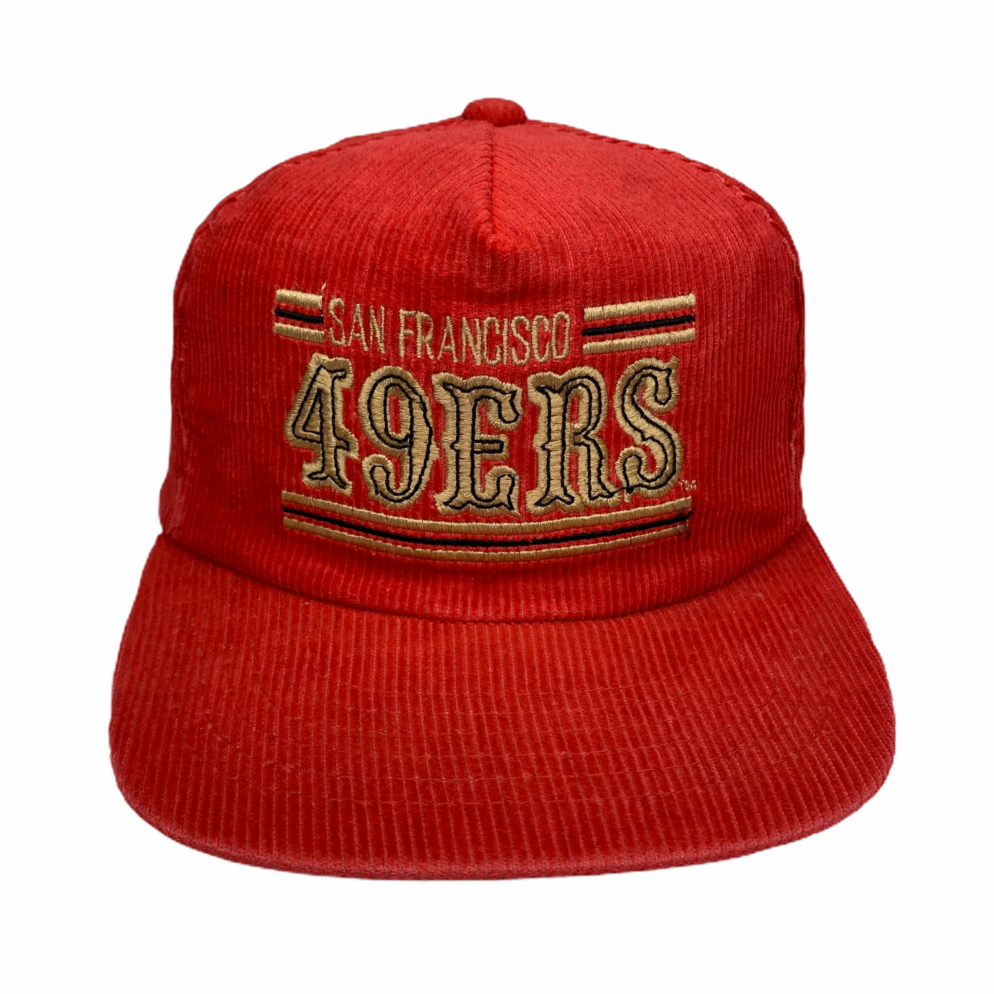 San Francisco 49ers Vintage 80s Corduroy Snapback Hat NFL 