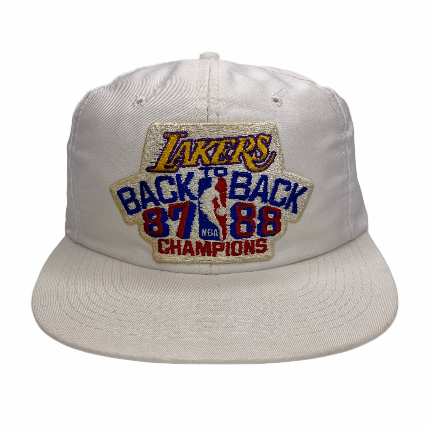 Vintage 1987-1988 Los Angeles Lakers Back to Back Champions Hat