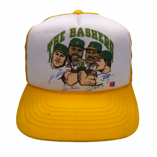 Vintage 1980s Oakland A’s “The Bashers” Bash Brothers Caricature Hat