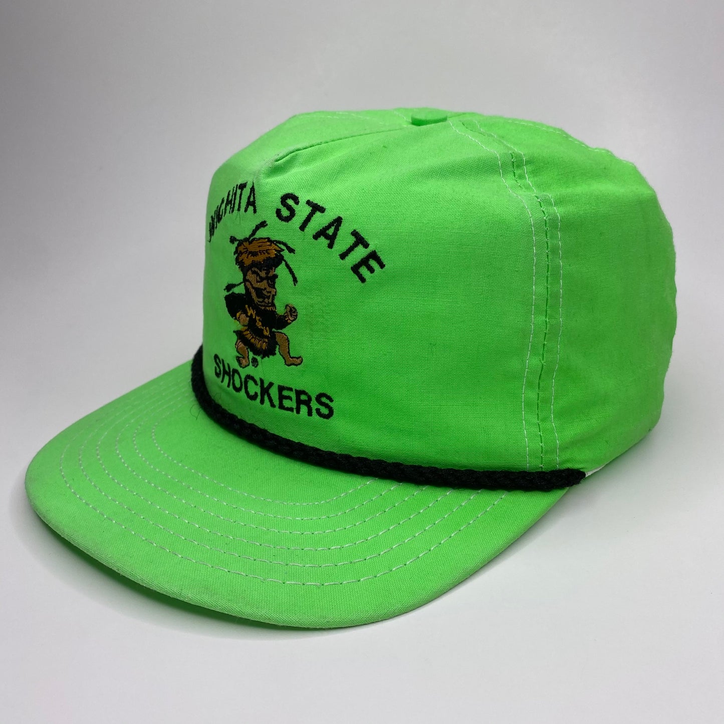 Vintage Wichita St Shockers Neon Hat