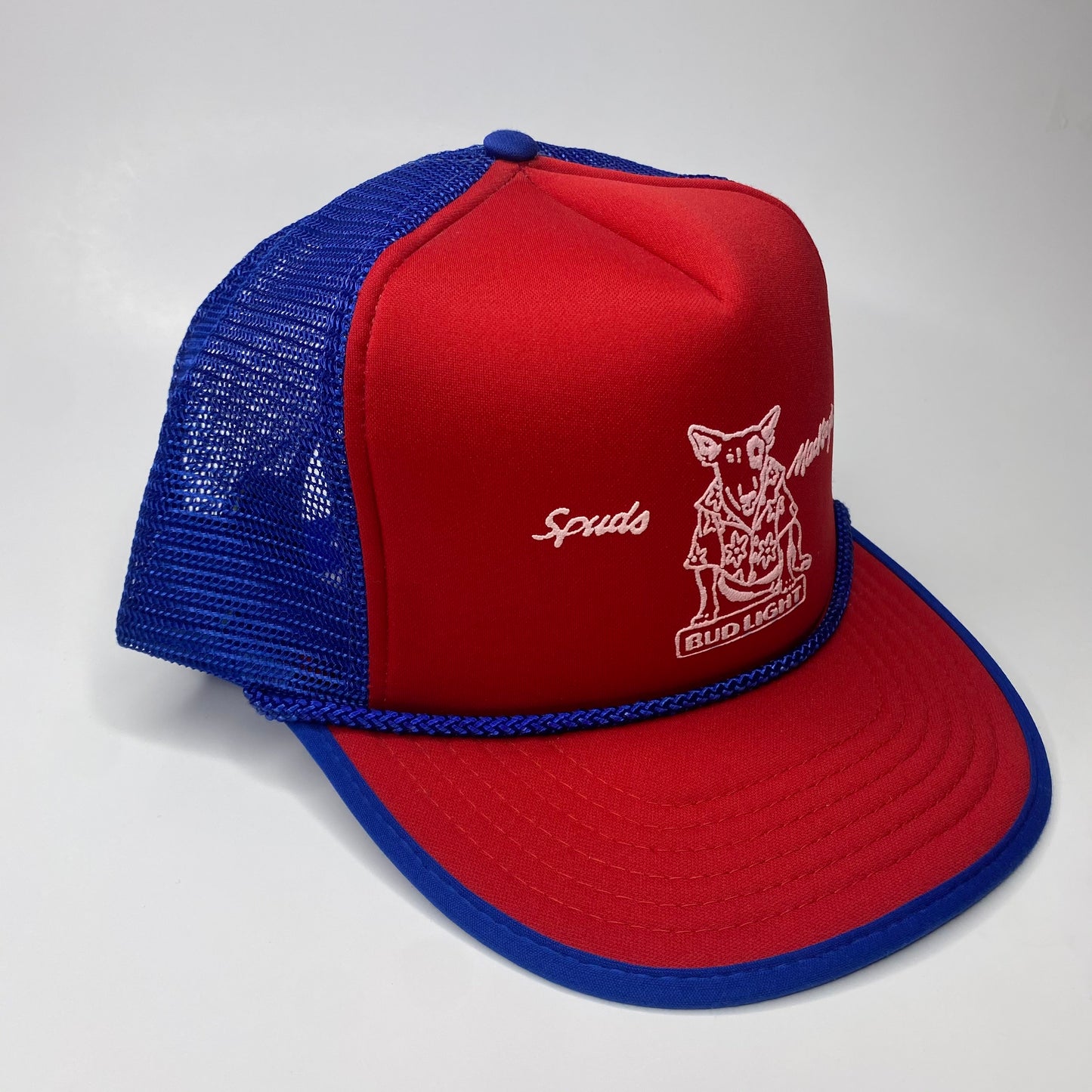 Vintage 80s Spuds MacKenzie Bud Light Beer Hat