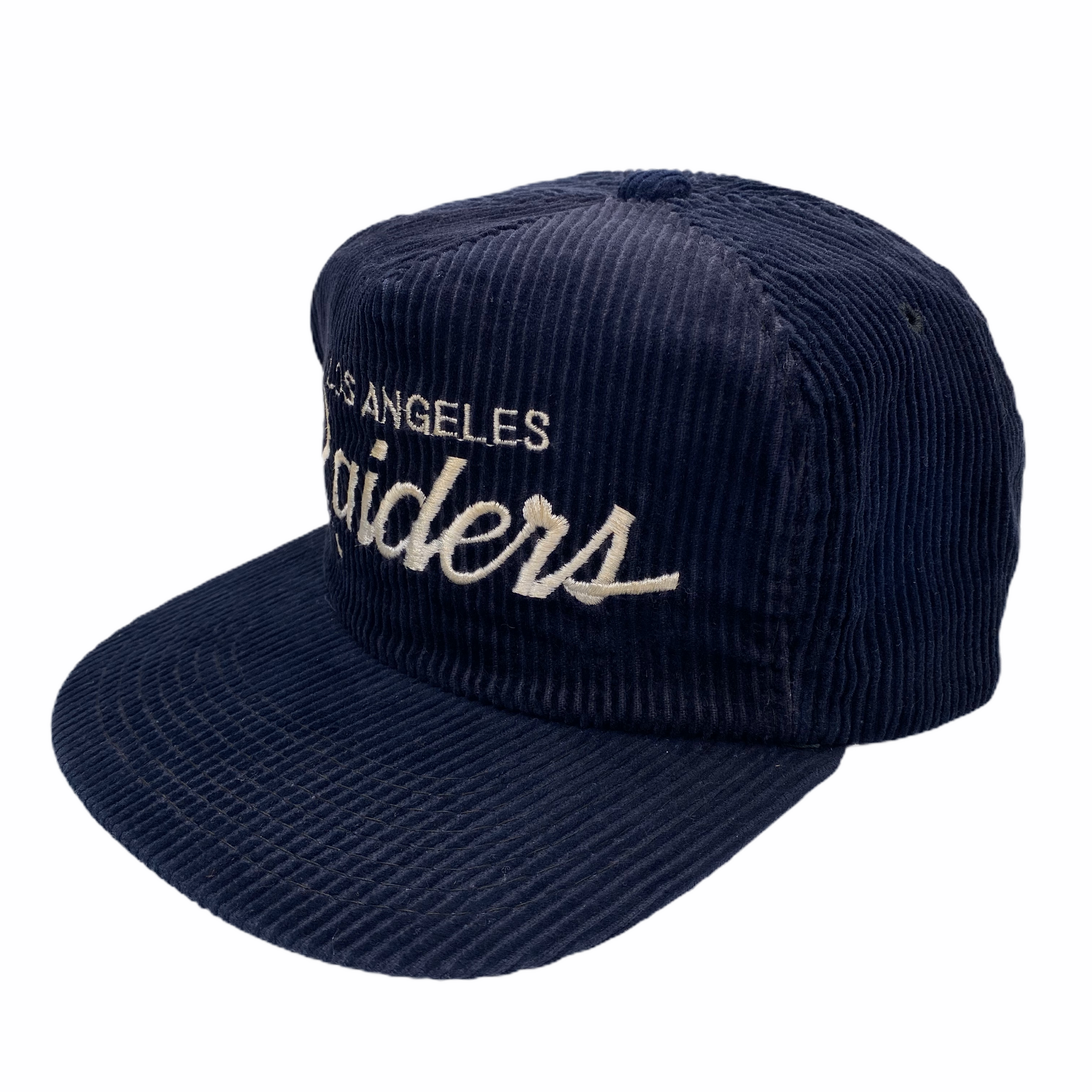 Vintage Los Angeles Raiders Sports Specialties Script Corduroy Hat - B –  Zeus & Miles
