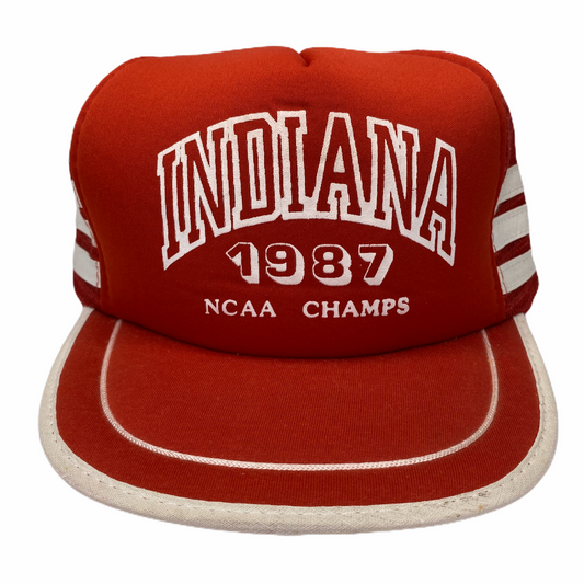 Vintage 1987 Indiana Hoosiers NCAA National Champions Hat