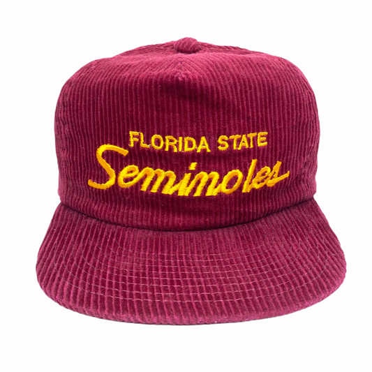 Vintage Florida St Seminoles Sports Specialties Corduroy Hat