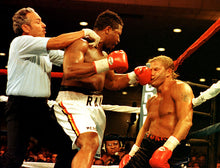 Load image into Gallery viewer, Vintage 90s Ray Mercer vs Tommy Morrison  “Test of Courage” Boxing Fight Hat
