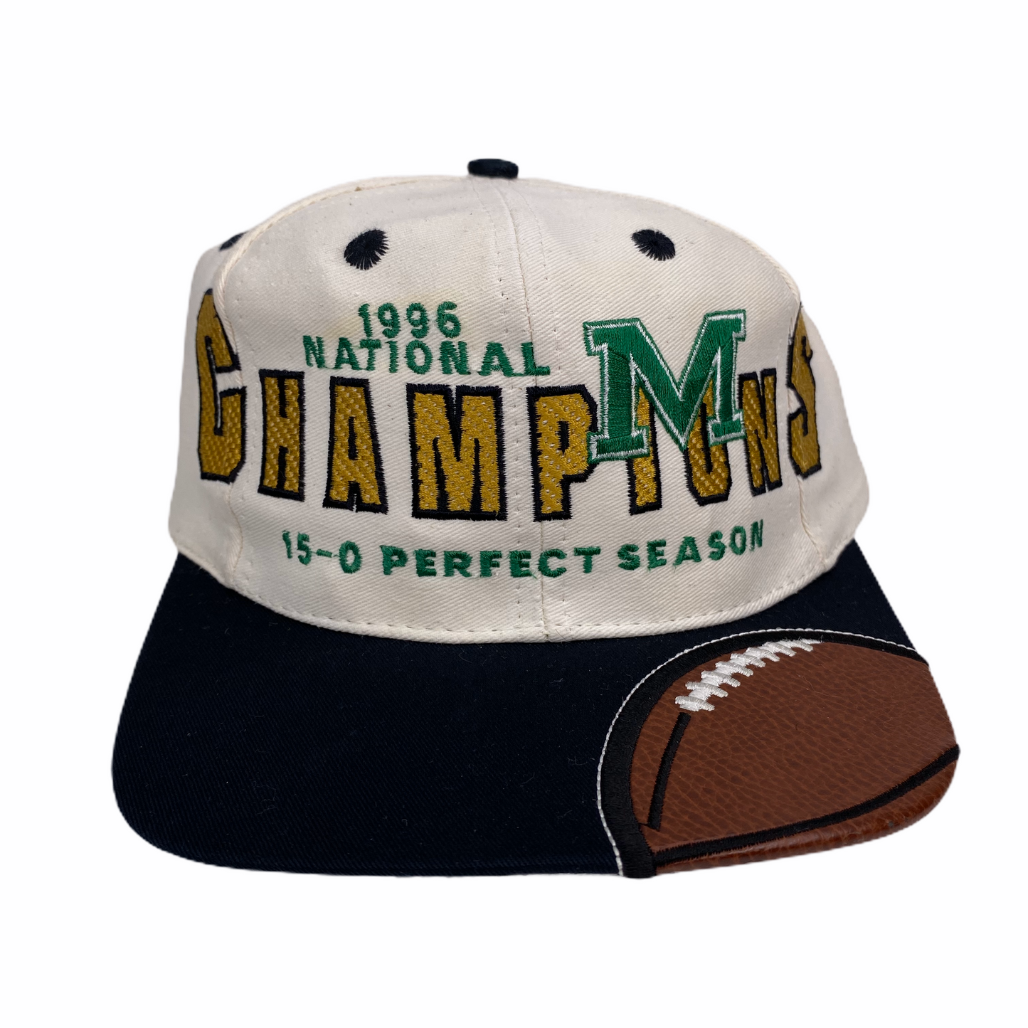 Vintage 1996 Marshall Thundering Herd National Champions Hat